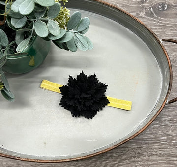 Buy black Textured Bloom Headband