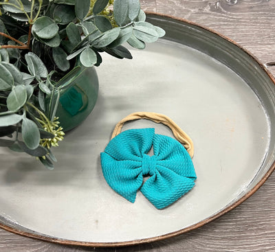 Buy teal Textured Headband (Skinny Band)