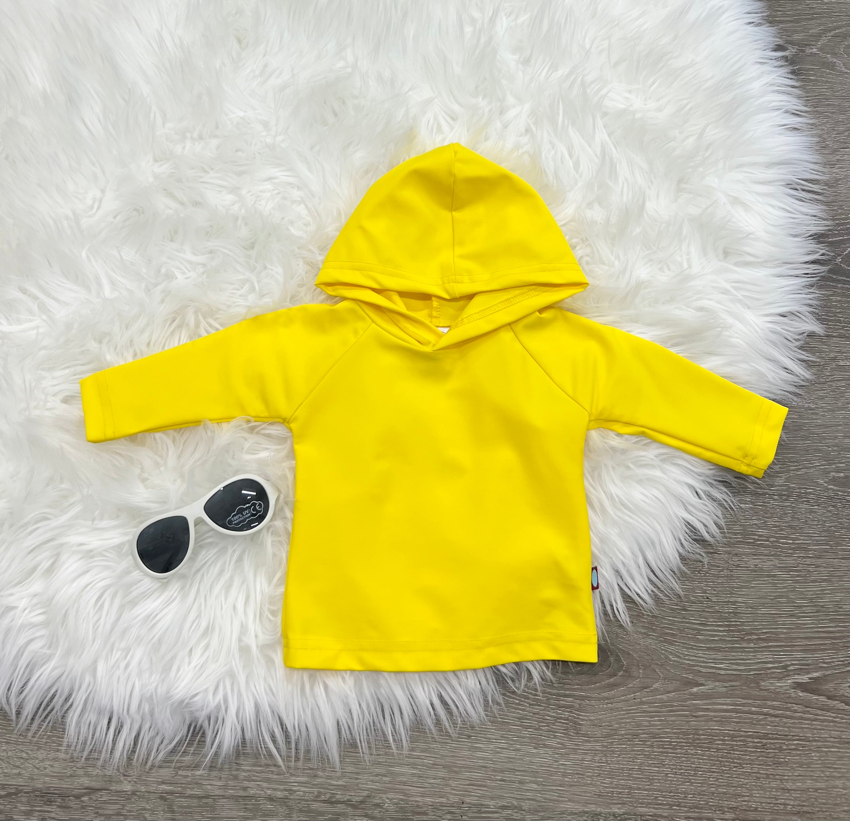 City Threads Yellow Hooded Swim Top