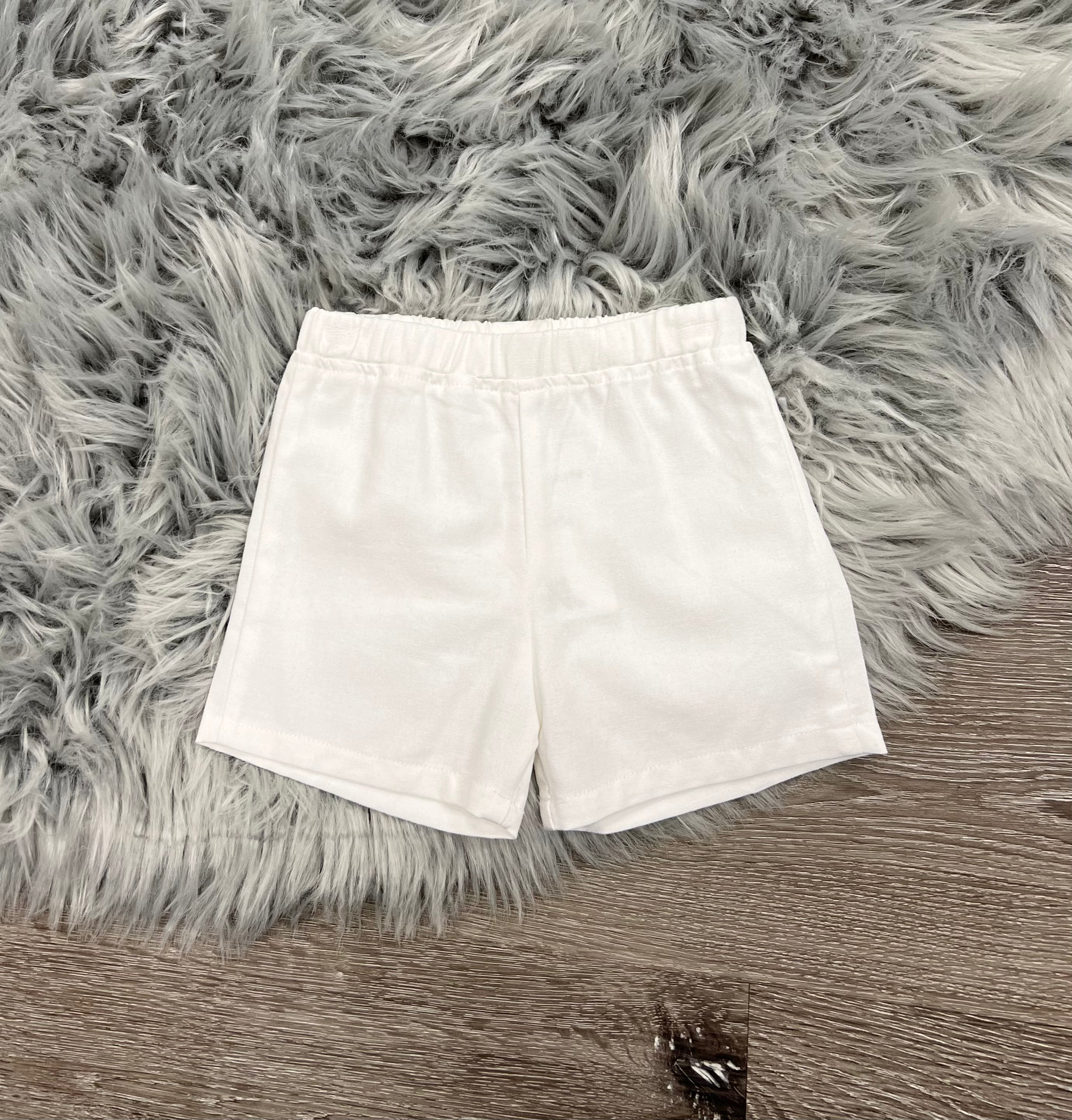 Basic White Shorts