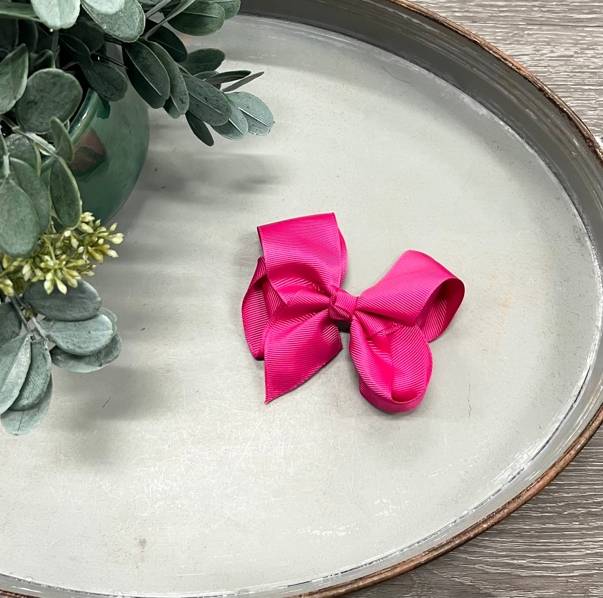 Buy magenta 4.5” Clip Bow