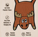 LazyOne Moose Baby Burp Cloths-3