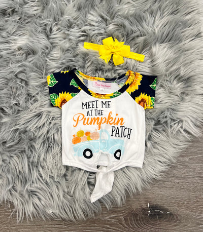 Pumpkin Patch Knot Top