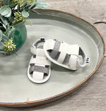 Sporty White Sandals