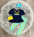 Choo Choo Zoo Applique Outfit-1