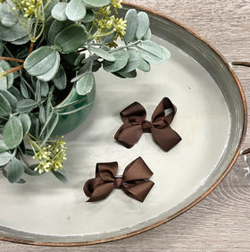 Buy coffee 3&quot; Pinwheel Hair Bow Set