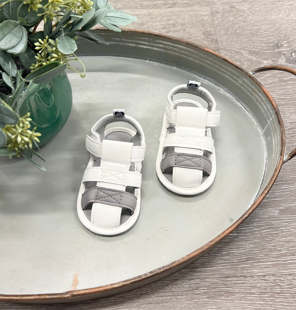 Sporty White Sandals