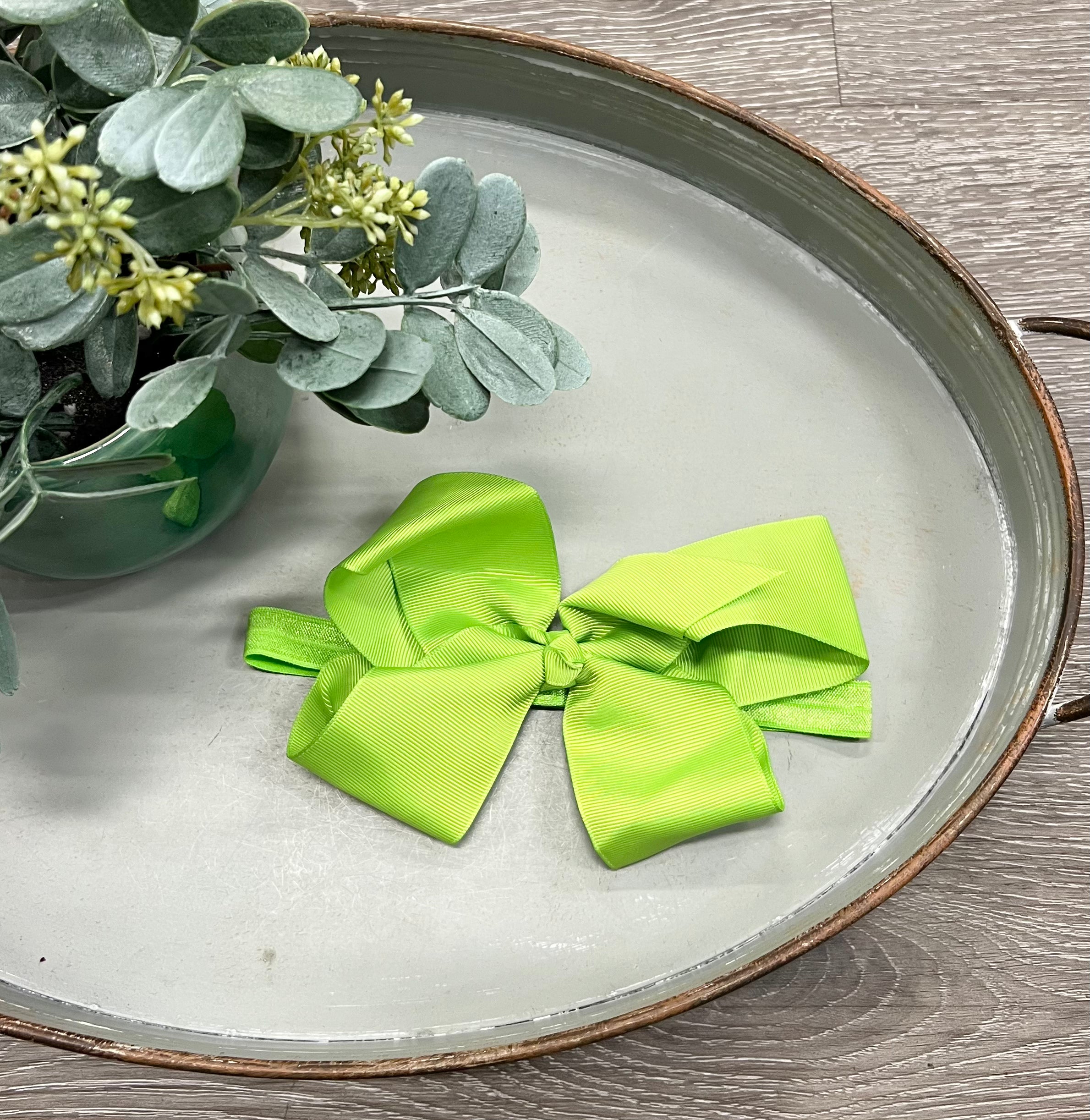 Buy apple-green 6&quot; Bow Headband