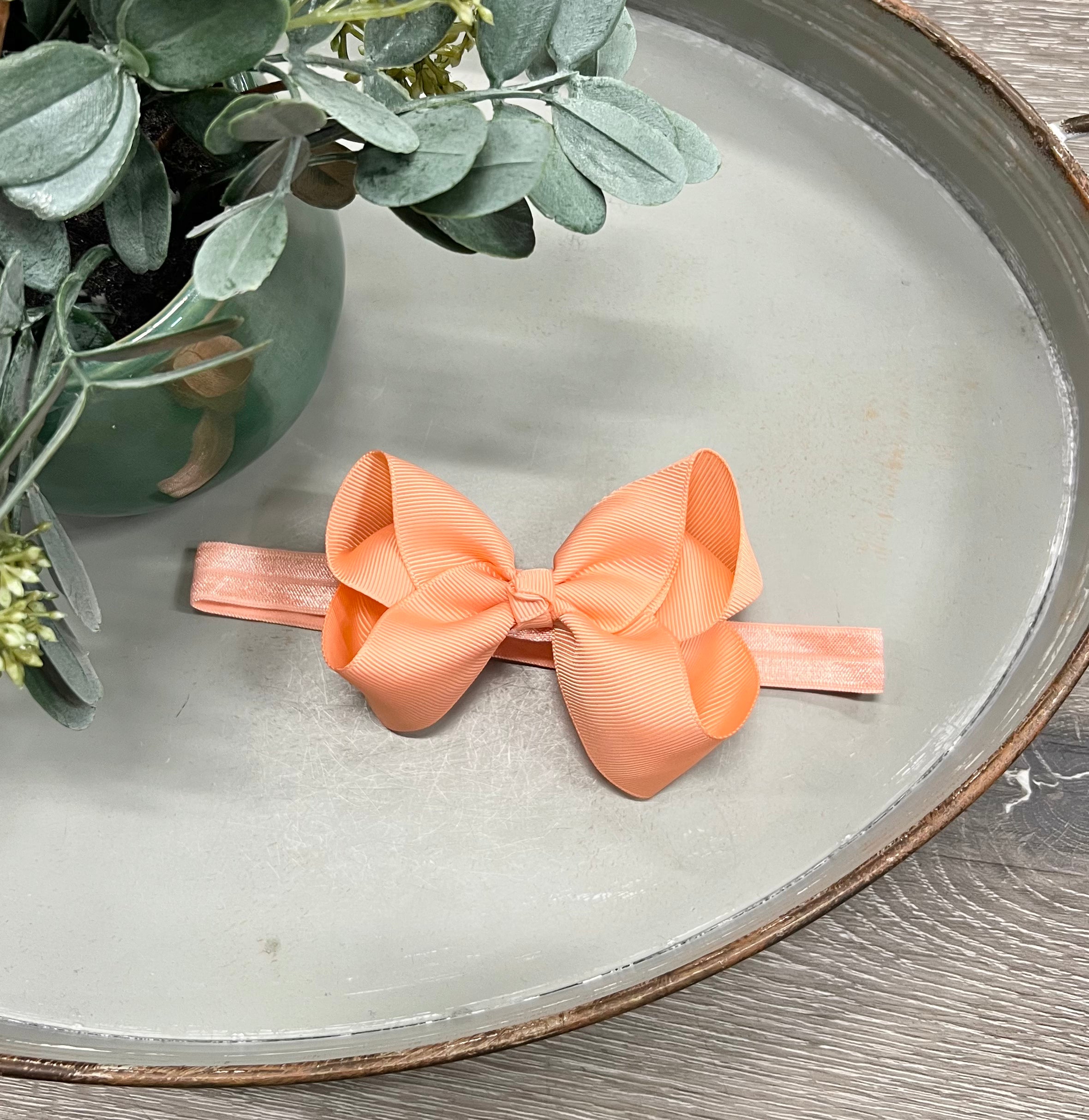 Buy lt-coral 4.5&quot; Bow Headband