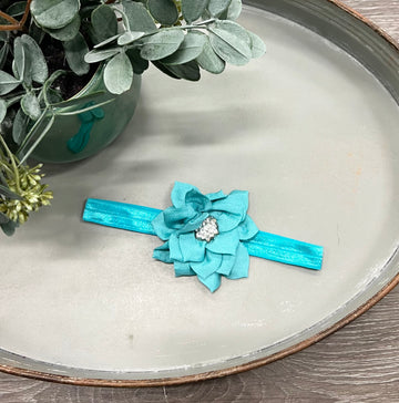 Buy teal Sunflower Headband