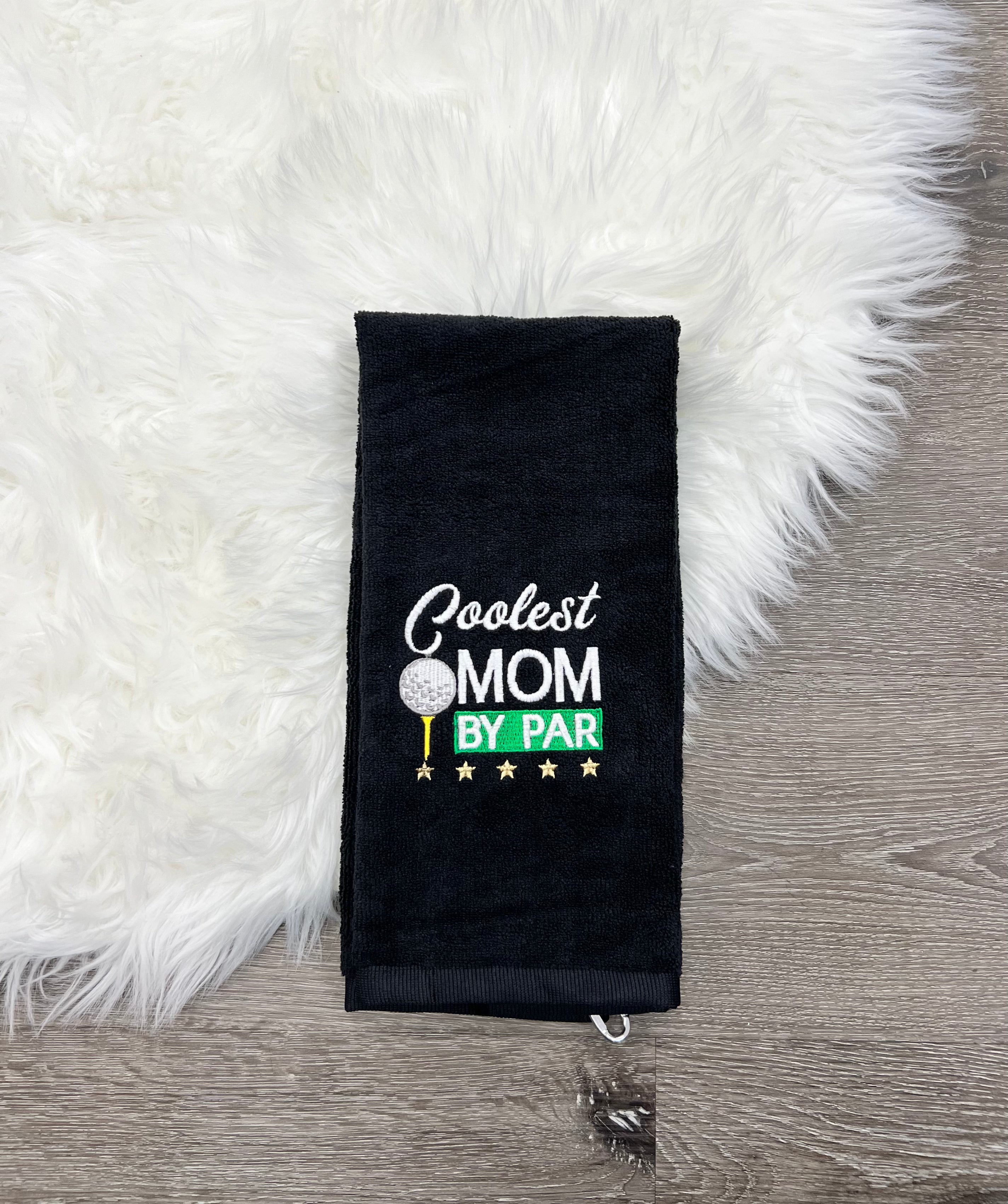 Buy black Coolest By Par Golf Towel