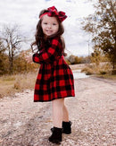 Plaid Holiday Dress-3