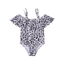 Leopard Off Shoulder Swim Suit-2