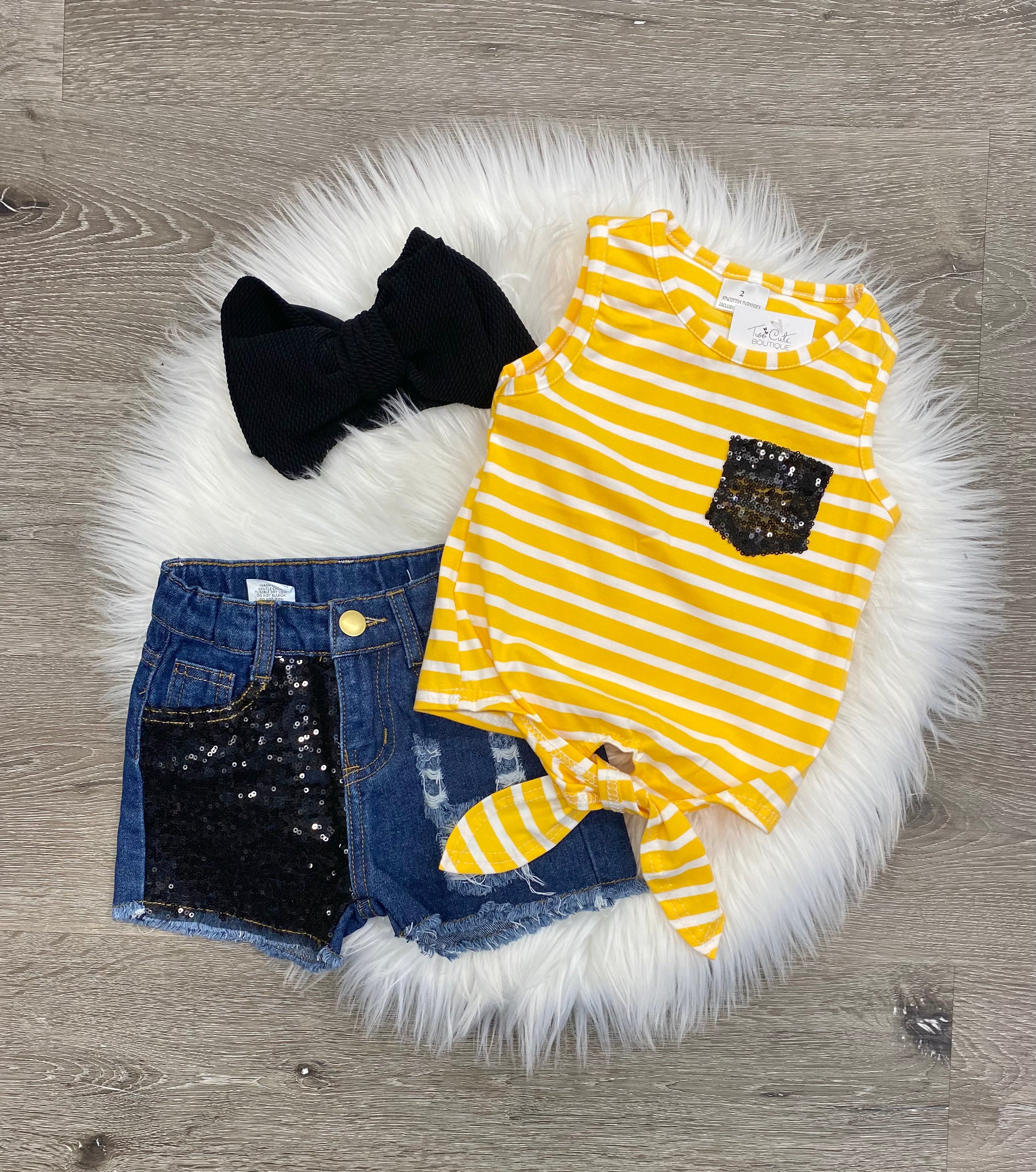 Yellow Stripes Summer Set