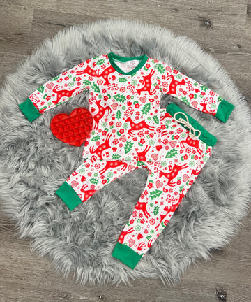 Prancing Reindeer Jammies