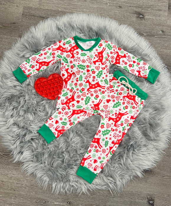 Prancing Reindeer Jammies