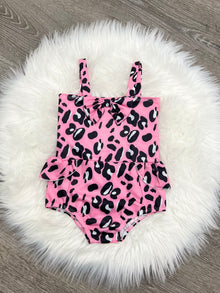 Pink Leopard Swim Suit