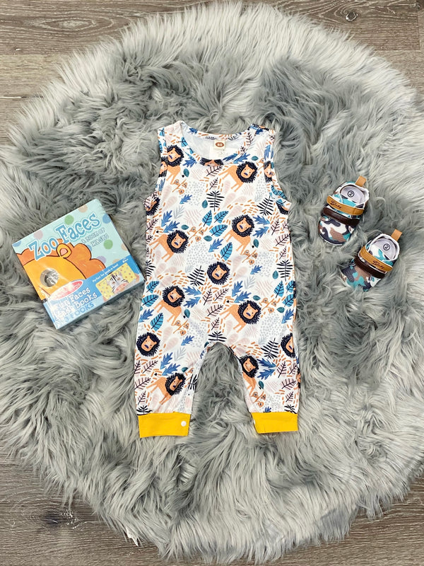 Sleeveless Lion Romper