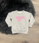Embroidered Daddys Girl Sweatshirt-2