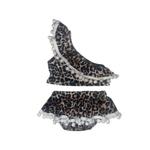 Leopard Poms Swim Suit