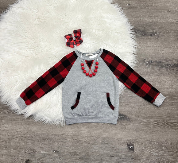 Buffalo Plaid Sweatshirt