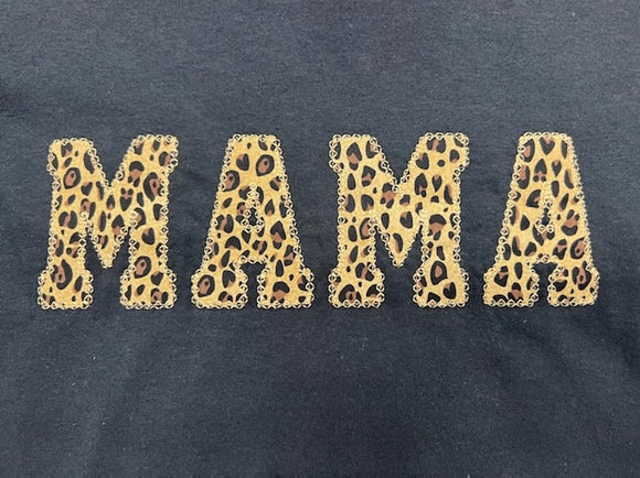 Embroidered Mom & Me Brown Leopard T’s