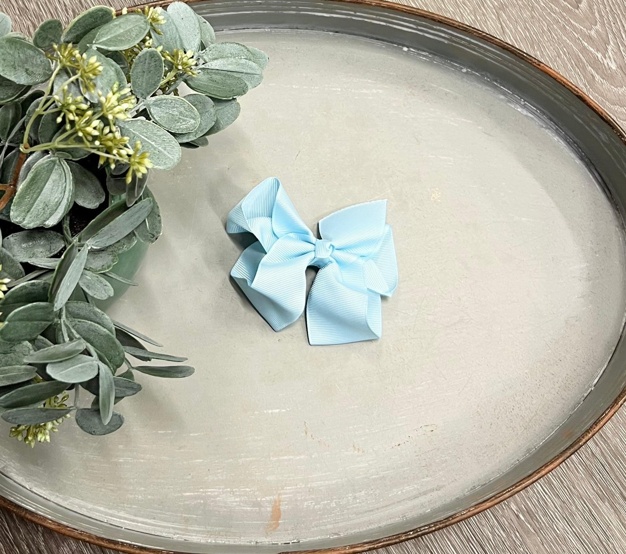 Buy lt-blue 4.5” Clip Bow