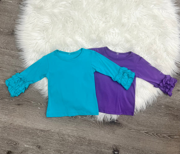 Long Sleeve Ruffle Top