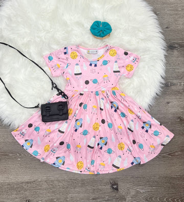 Outer Space Twirl Dress