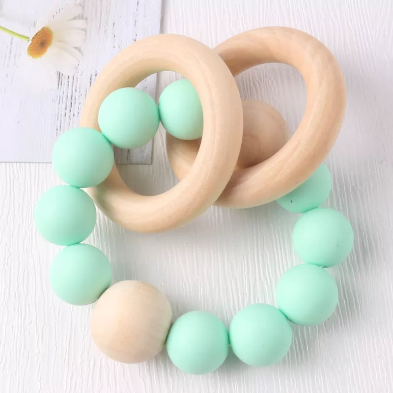 Buy green Wooden Rattle Ring