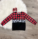 Leopard & Plaid Top-1