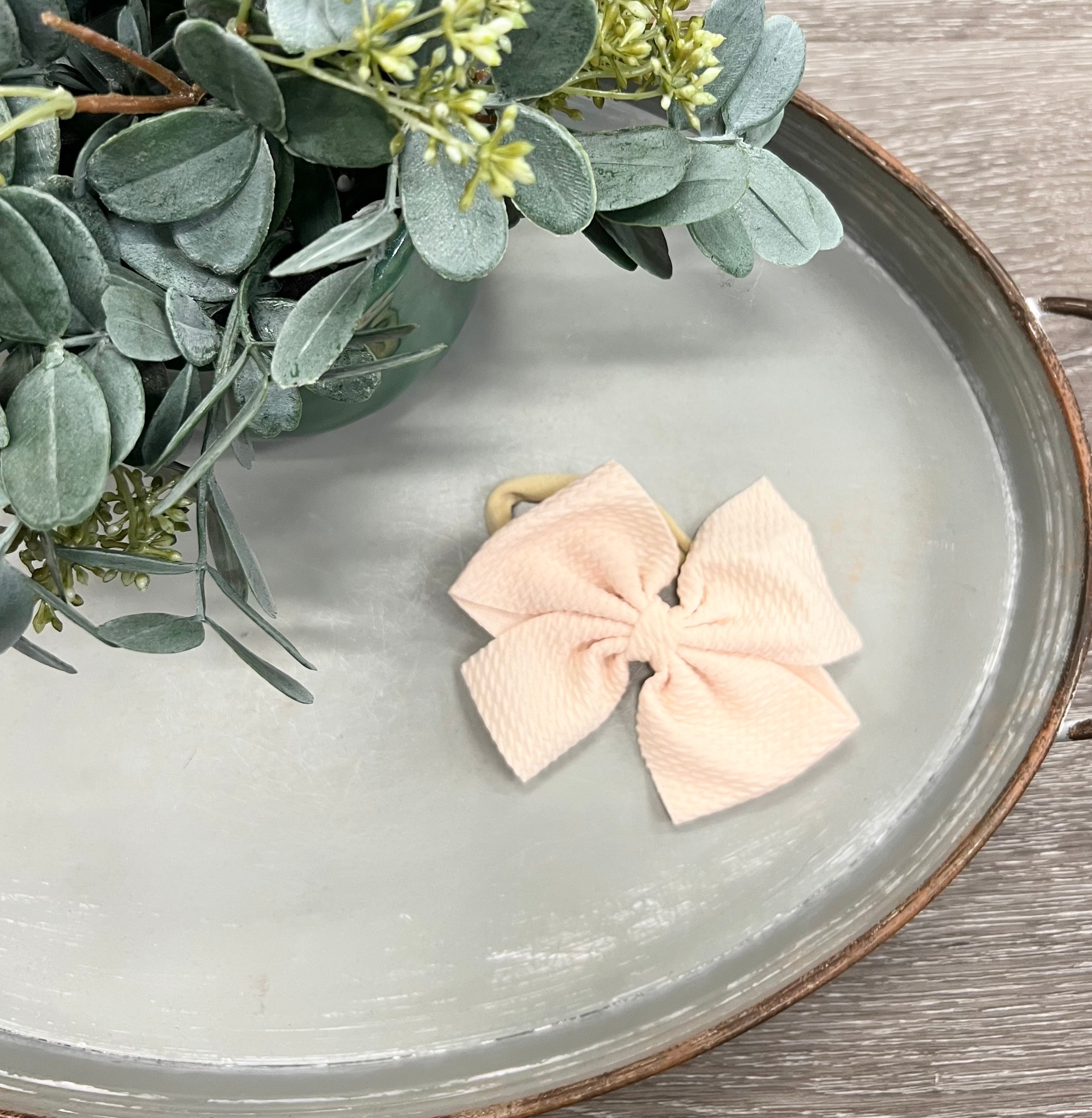 Buy cream Textured Headband (Skinny Band)
