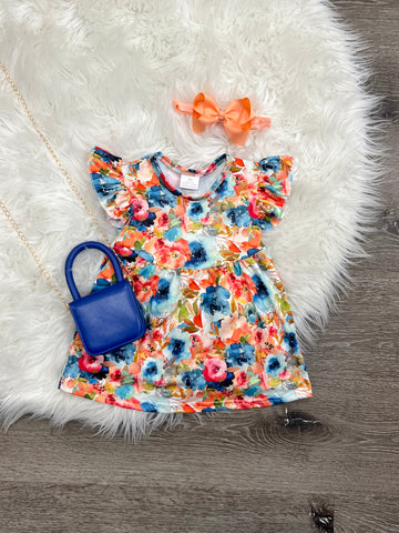 Poppin Pink Floral Dress