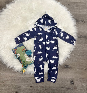 Dino Zipper Jumpsuit