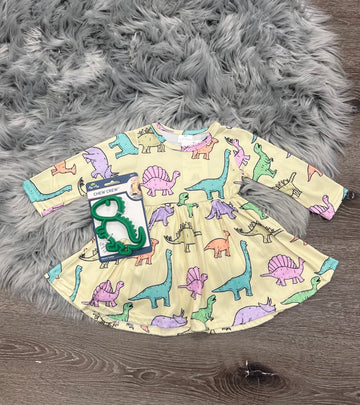 Pastel Dino Dress