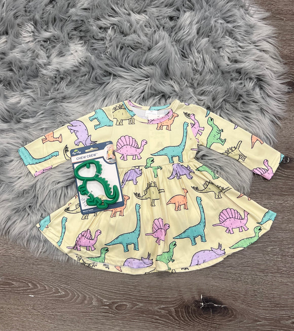 Pastel Dino Dress