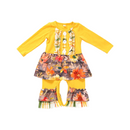 Mustard Floral Romper-2