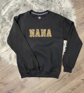 Embroidered Leopard NANA Sweatshirt