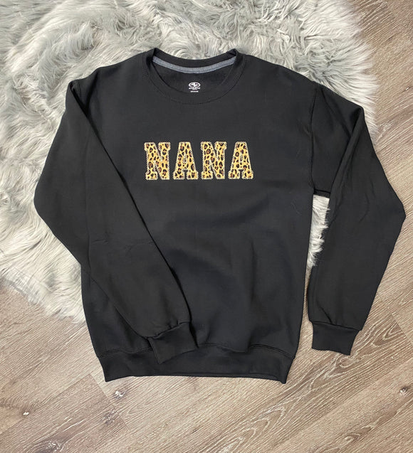 Embroidered Leopard NANA Sweatshirt
