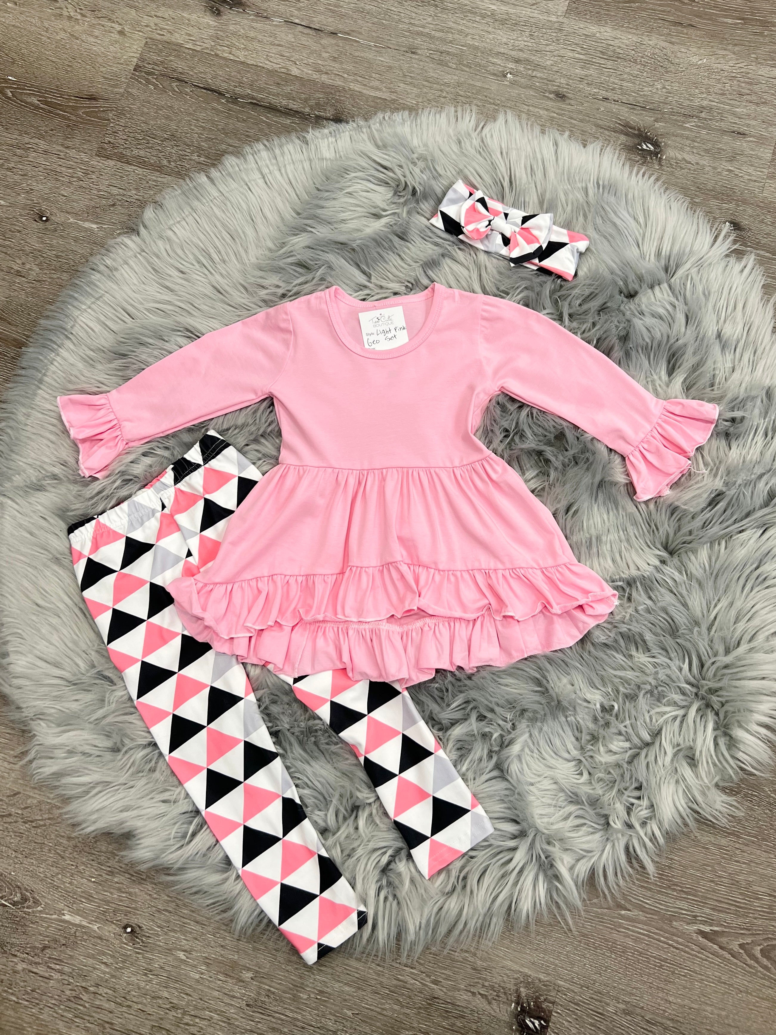 Light Pink Geo Set