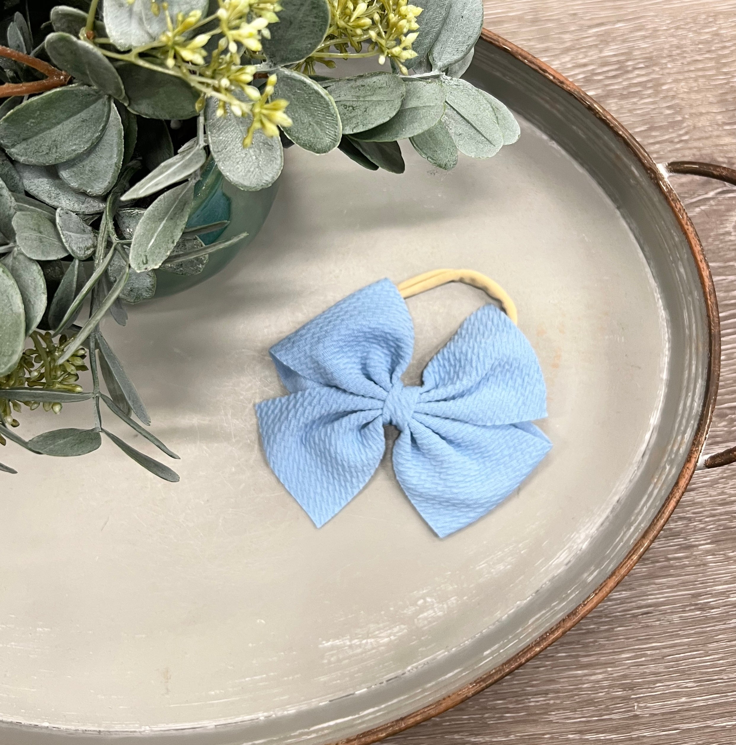 Buy lt-blue Textured Headband (Skinny Band)
