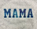 Embroidered Cool Blues Batik Mama Sweatshirt-2