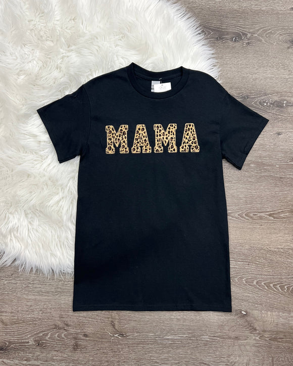 Embroidered Mom & Me Brown Leopard T’s
