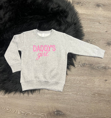 Embroidered Daddys Girl Sweatshirt