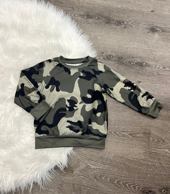 Camo Long Sleeve Top