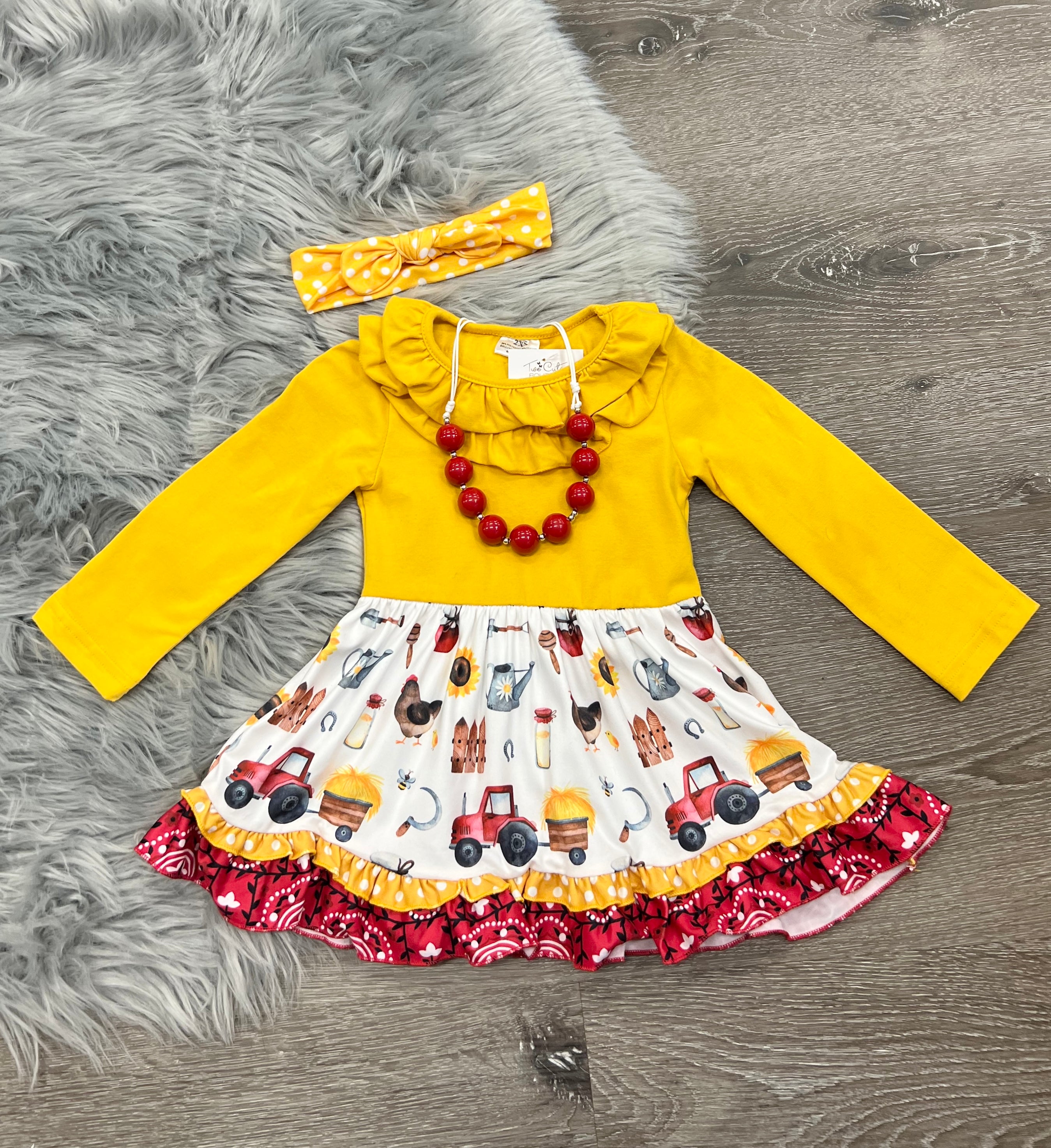 Farm Life Ruffle Dress