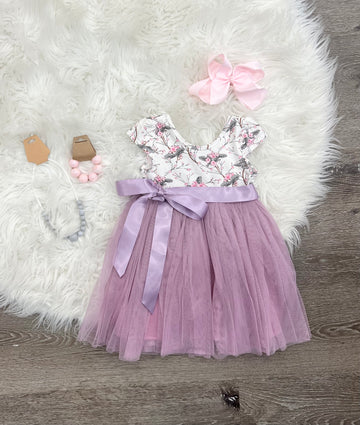 Purple Tulle Dress
