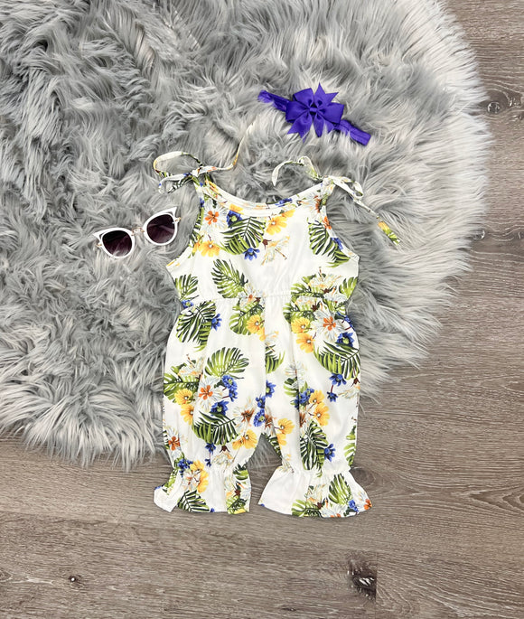 Tropical Flower Romper