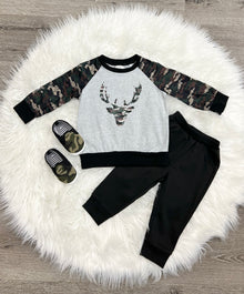 Antlers & Camo Sweatshirt