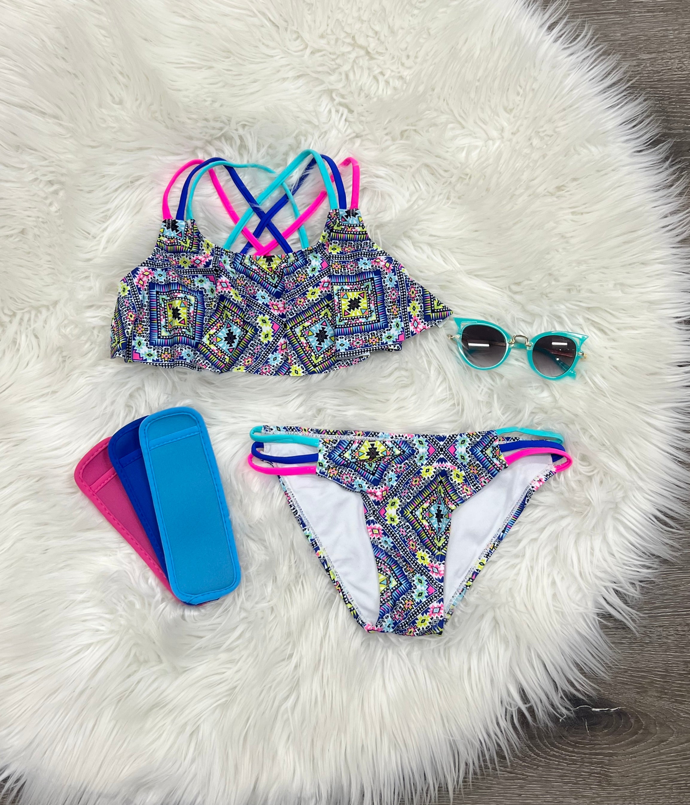 Multicolor 2pc Swimwear